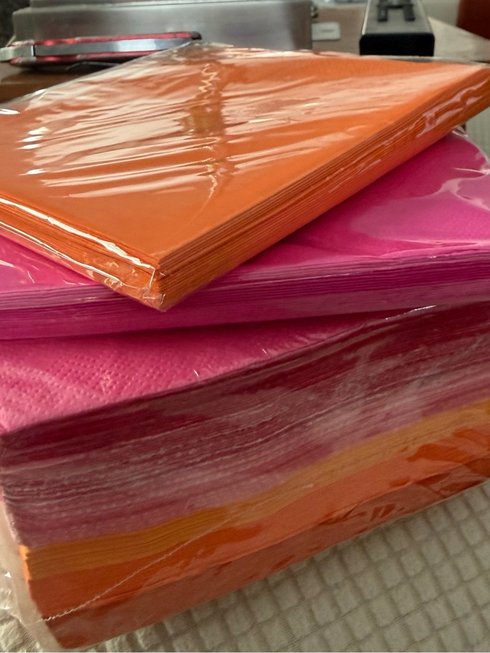 Vibrant Sunset Colored Party Napkins (140)